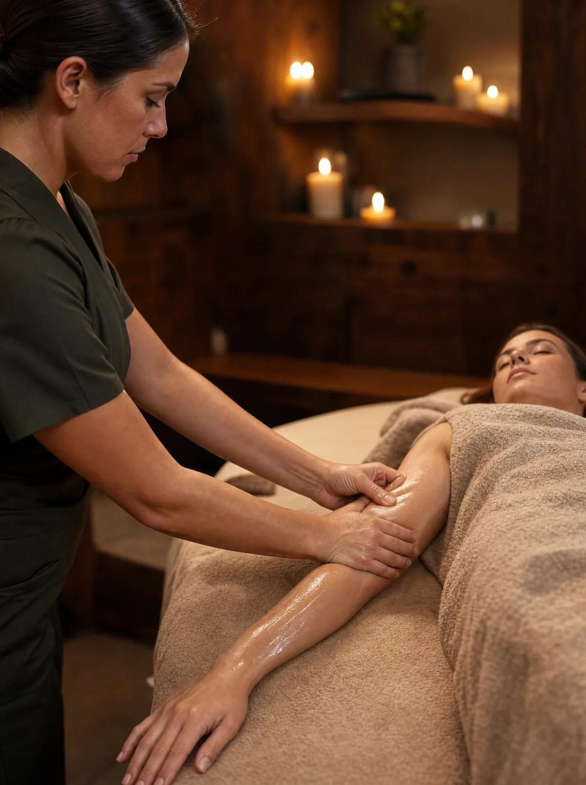 Лимфодренажный массаж руки, курс из 10 сеансов, Element Spa