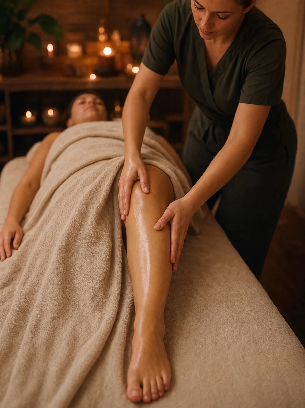 Лимфодренажный массаж голени в спа-салоне Element Spa, Ростов-на-Дону